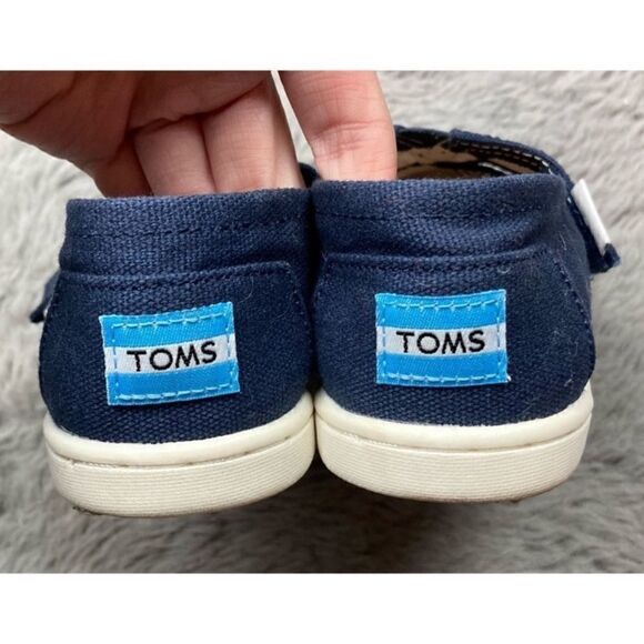 Toms 2.0 alpargata slip on shoes in Navy canvas - Picture 3 of 5